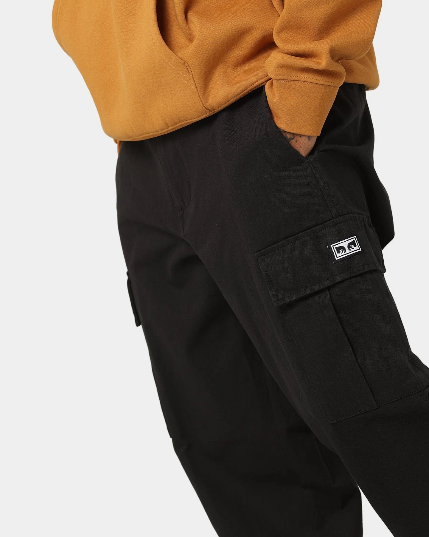 Obey Big Division Cargo Pants Black 6 Obey Big Division Cargo Pants Black - Image 4