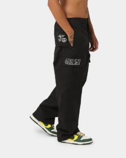 Obey Big Division Cargo Pants Black 14 Obey Big Division Cargo Pants Black -Fashion Clothing Store 03011032 YB001 mens 0050