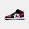 Jordan Kids' Air Jordan 1 Mid (GS) "Bred Toe" Black/Fire Red-White 2 Jordan Kids' Air Jordan 1 Mid (GS) "Bred Toe" Black/Fire Red-White -Fashion Clothing Store 05008971 YD164 default 0010