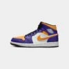 Jordan Air Jordan 1 Mid "Lakers" Dark Concord