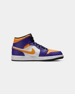 Jordan Air Jordan 1 Mid "Lakers" Dark Concord -Fashion Clothing Store 05009113 YD249 default 0040