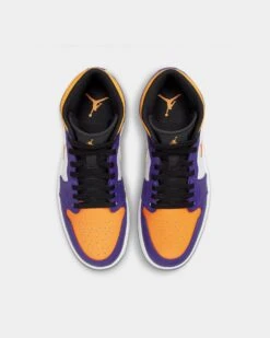 Jordan Air Jordan 1 Mid "Lakers" Dark Concord -Fashion Clothing Store 05009113 YD249 default 0070