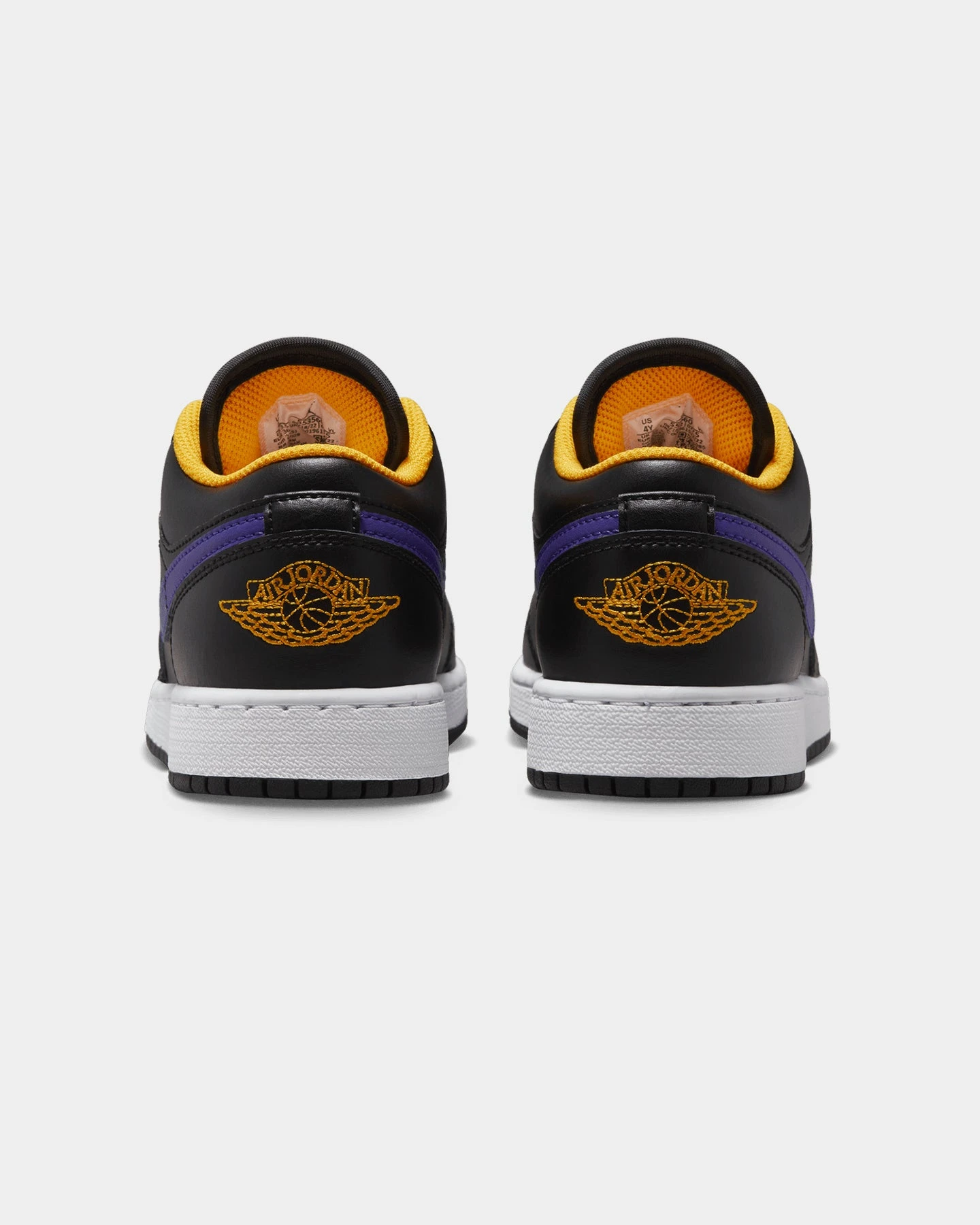 Jordan Kids' Air Jordan 1 Low "Lakers" Black/Dark Concord 5 Jordan Kids' Air Jordan 1 Low "Lakers" Black/Dark Concord - Image 3