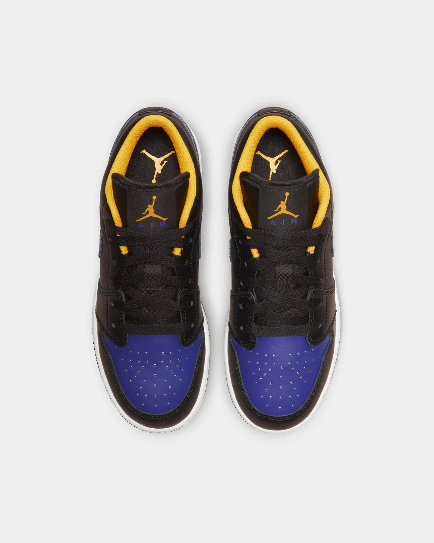 Jordan Kids' Air Jordan 1 Low "Lakers" Black/Dark Concord 9 Jordan Kids' Air Jordan 1 Low "Lakers" Black/Dark Concord - Image 7