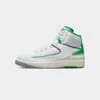 Jordan Kids' Air Jordan 2 Retro (GS) "Lucky Green" White/Lucky Green -Fashion Clothing Store 05009392 YX375 default 0010