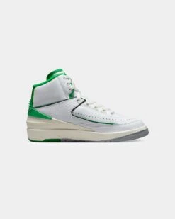 Jordan Kids' Air Jordan 2 Retro (GS) "Lucky Green" White/Lucky Green -Fashion Clothing Store 05009392 YX375 default 0040