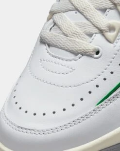 Jordan Kids' Air Jordan 2 Retro (GS) "Lucky Green" White/Lucky Green -Fashion Clothing Store 05009392 YX375 default 0060