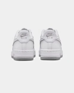 Nike Kids' Air Force 1 (GS) White/Wolf Grey -Fashion Clothing Store 05009419 YX389 default 0030
