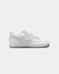 Nike Kids' Air Force 1 (GS) White/Wolf Grey -Fashion Clothing Store 05009419 YX389 default 0040