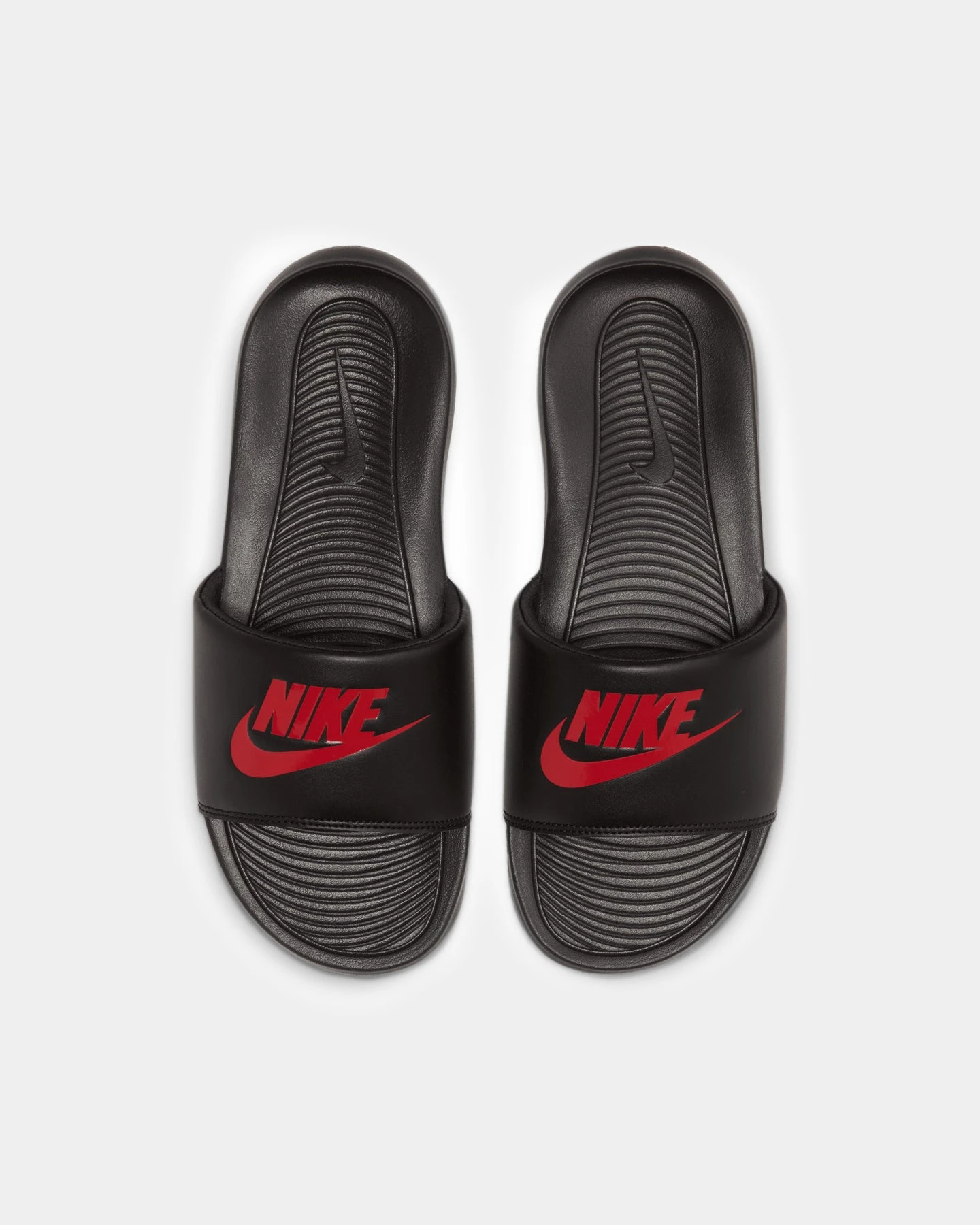 Nike Victori One Slides Black/Black/University Red 5 Nike Victori One Slides Black/Black/University Red - Image 3