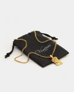 VERITAS Micro Nazareth 2 Chain Gold -Fashion Clothing Store 06001391 YG200 default 0020