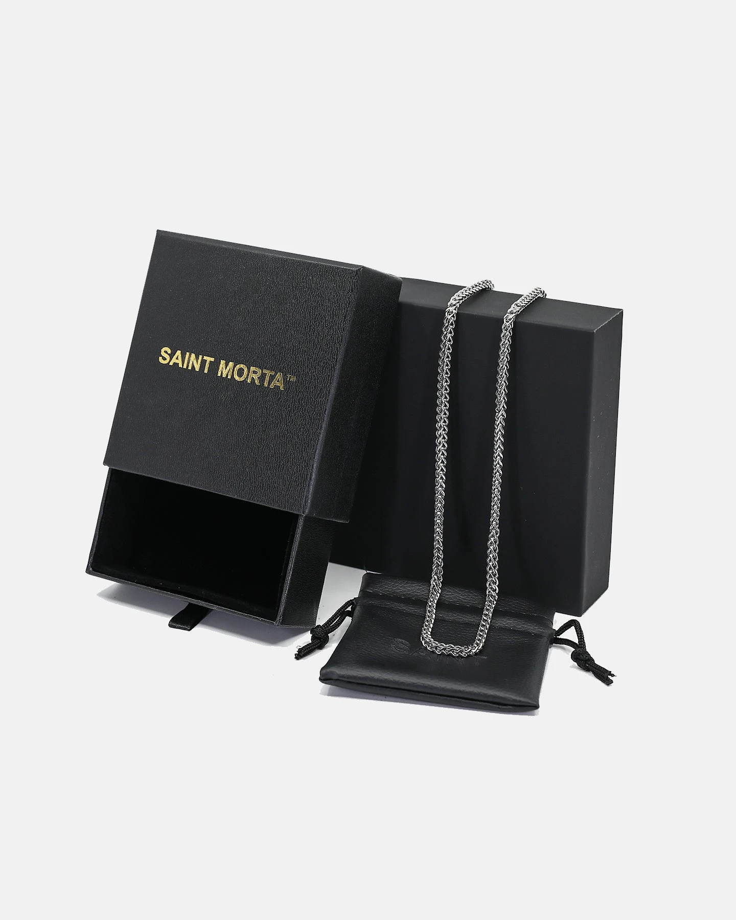 Saint Morta Franco 30 Inch 4MM Chain Silver 6 Saint Morta Franco 30 Inch 4MM Chain Silver - Image 4