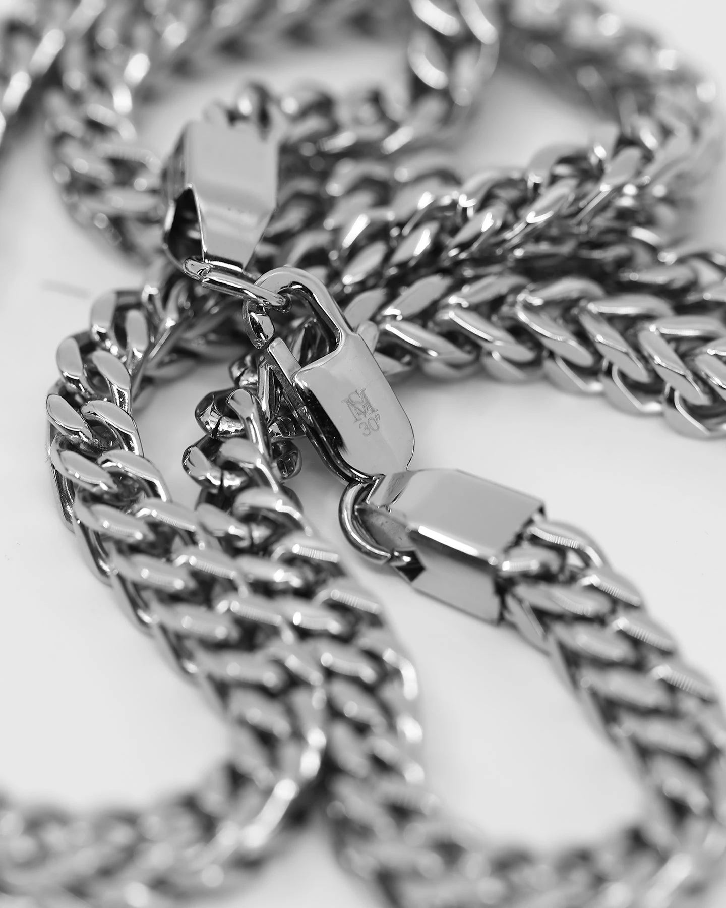 Saint Morta Franco 30 Inch 4MM Chain Silver 7 Saint Morta Franco 30 Inch 4MM Chain Silver - Image 5