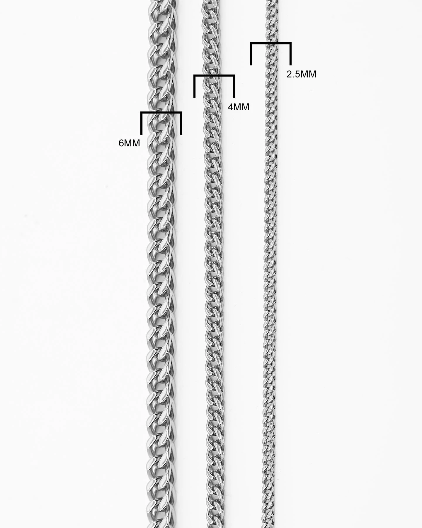Saint Morta Franco 30 Inch 4MM Chain Silver 8 Saint Morta Franco 30 Inch 4MM Chain Silver - Image 6