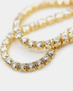 Saint Morta Micro 20" Tennis Necklace Gold Plated -Fashion Clothing Store 06004254 YG876 default 0040