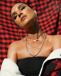 Saint Morta Micro 20" Tennis Necklace Gold Plated