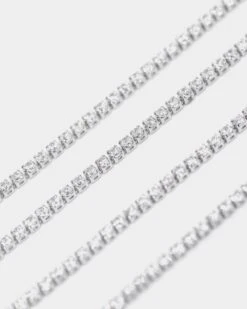 Saint Morta Micro 24" Tennis Necklace White Gold 13 Saint Morta Micro 24" Tennis Necklace White Gold -Fashion Clothing Store 06004255 YW101 default 0020 566b6ee8 22db 44f2 b571 5c1331606047