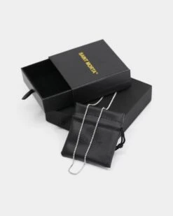 Saint Morta Micro 24" Tennis Necklace White Gold 14 Saint Morta Micro 24" Tennis Necklace White Gold -Fashion Clothing Store 06004255 YW101 default 0030