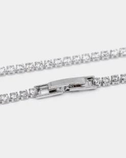 Saint Morta Micro 24" Tennis Necklace White Gold 15 Saint Morta Micro 24" Tennis Necklace White Gold -Fashion Clothing Store 06004255 YW101 default 0040