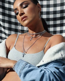 Saint Morta Micro 24" Tennis Necklace White Gold