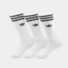 Adidas Solid Crew Sock 3 Pack White/Black -Fashion Clothing Store 06004988 YW110 default 0010