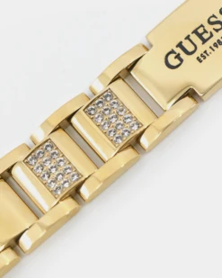 Guess Mainline 12mm Frontier Crystal Bracelet Gold -Fashion Clothing Store 06005811 YG200 default 0050
