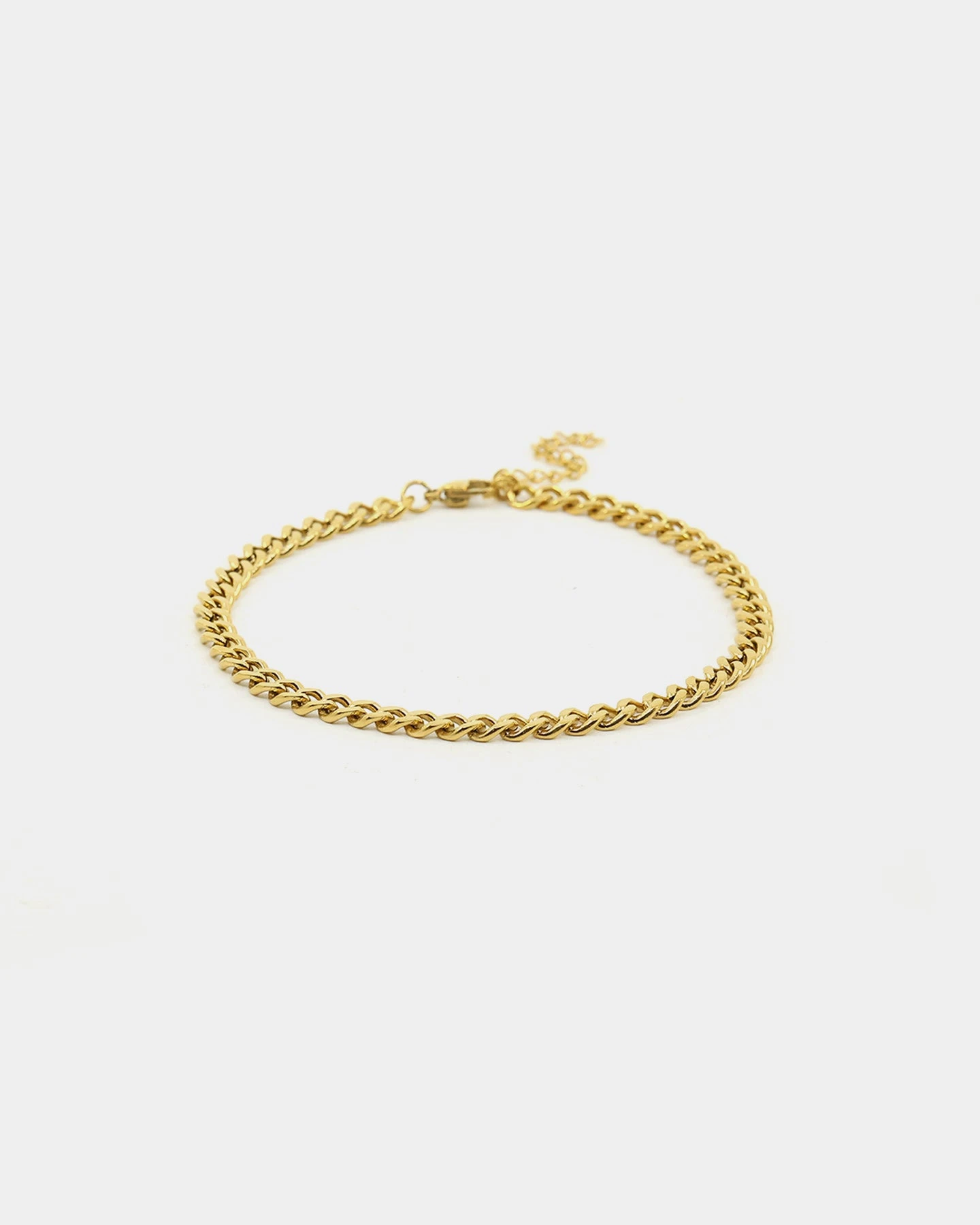 Raising Hell Women's 5mm Cuban Anklet Gold 4 Raising Hell Women's 5mm Cuban Anklet Gold - Image 2