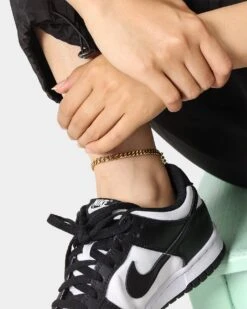 Raising Hell Women's 5mm Cuban Anklet Gold 14 Raising Hell Women's 5mm Cuban Anklet Gold -Fashion Clothing Store 06006682 YG200 womens 0015