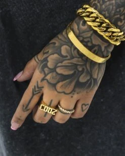 Raising Hell Women's '03 Year Ring Gold -Fashion Clothing Store 06007057 YG200 womens 00022