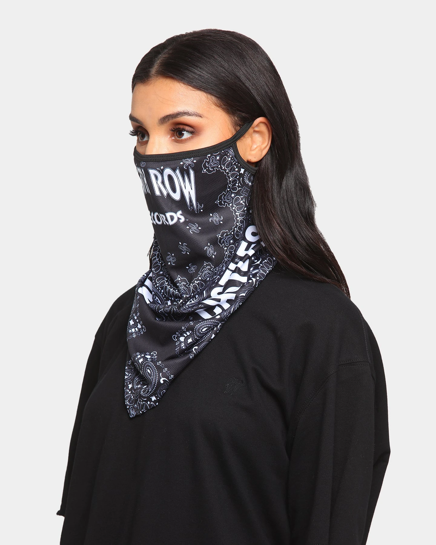 Crooks & Castles Crooks & Castles X Death Row Paisley Bandana Mask Black/Paisley 8 Crooks & Castles Crooks & Castles X Death Row Paisley Bandana Mask Black/Paisley - Image 6