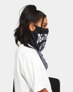 Crooks & Castles Greco Medusa Bandana Mask Black -Fashion Clothing Store 06007133 YB001 womens 0030
