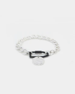 Wild For The Weekend Slam Dunk Basketball Bracelet Silver/Black