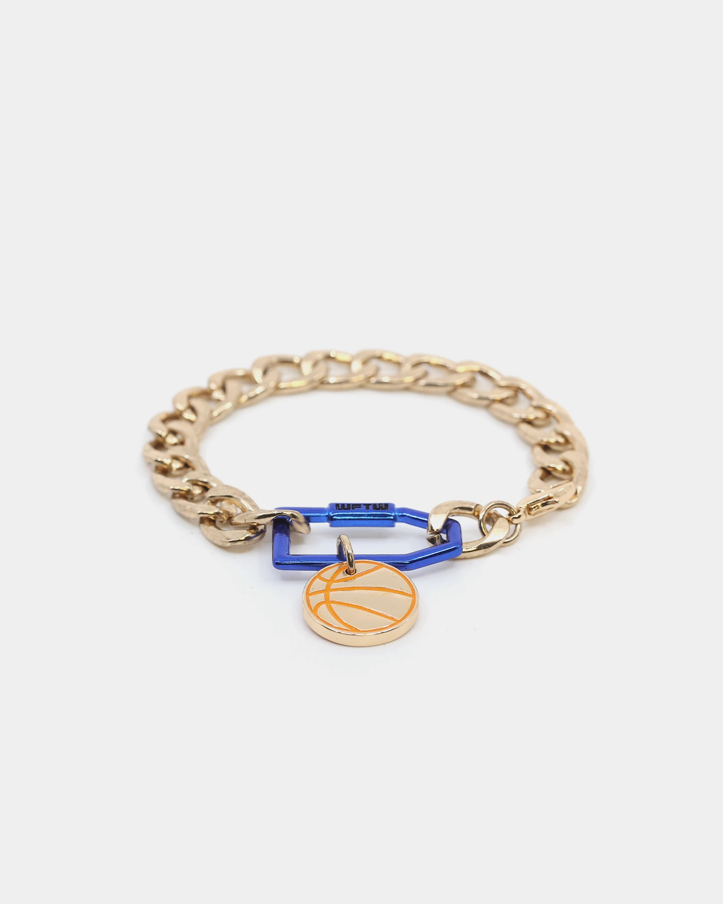 Wild For The Weekend Slam Dunk Basketball Bracelet Gold/Blue 3 Wild For The Weekend Slam Dunk Basketball Bracelet Gold/Blue