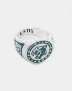 Wild For The Weekend Wildcats Coin Signet Ring (Large) Silver -Fashion Clothing Store 06007878 YS001 default 00050