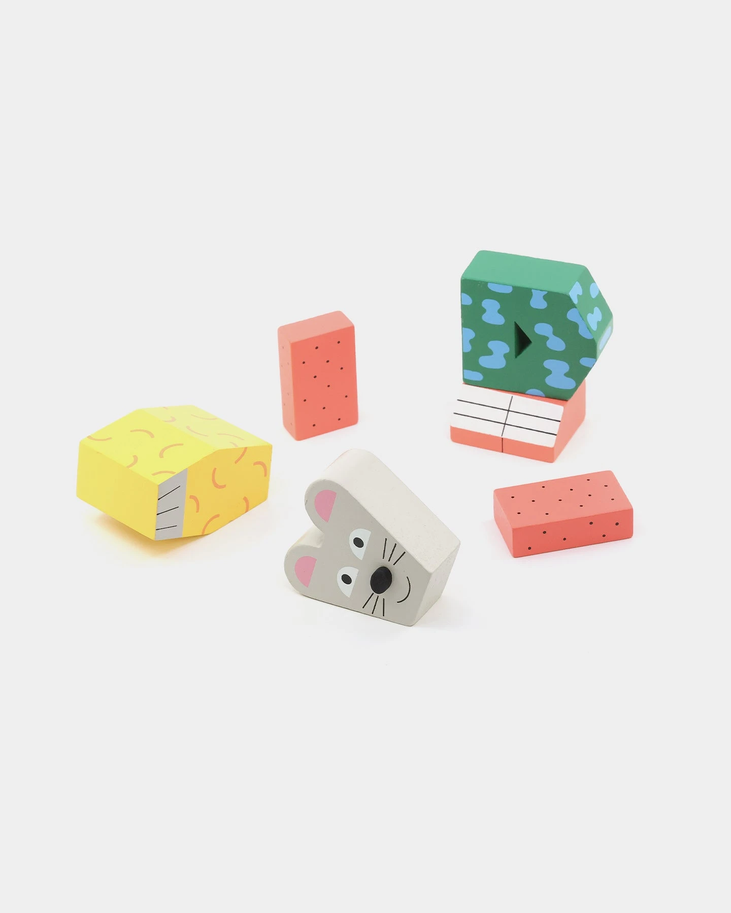 Areaware Kids' Block Party Mouse Multi 5 Areaware Kids' Block Party Mouse Multi - Image 3