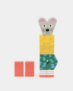 Areaware Kids' Block Party Mouse Multi 14 Areaware Kids' Block Party Mouse Multi -Fashion Clothing Store 06008782 YM041 default 0050