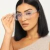 NUQE Jones Blue Light Glasses Clear -Fashion Clothing Store 06008939 YC503 womens 002