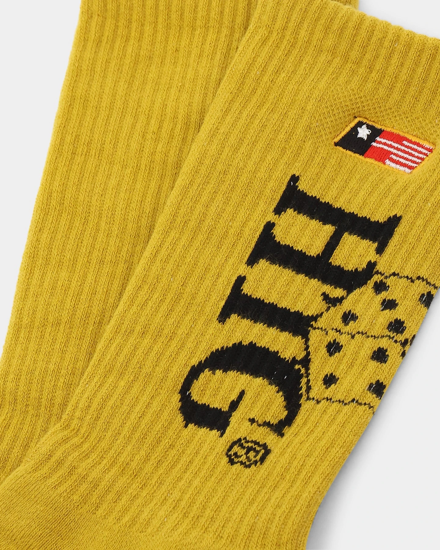 Honor The Gift Women's Lucky 7 Socks Mustard 4 Honor The Gift Women's Lucky 7 Socks Mustard - Image 2