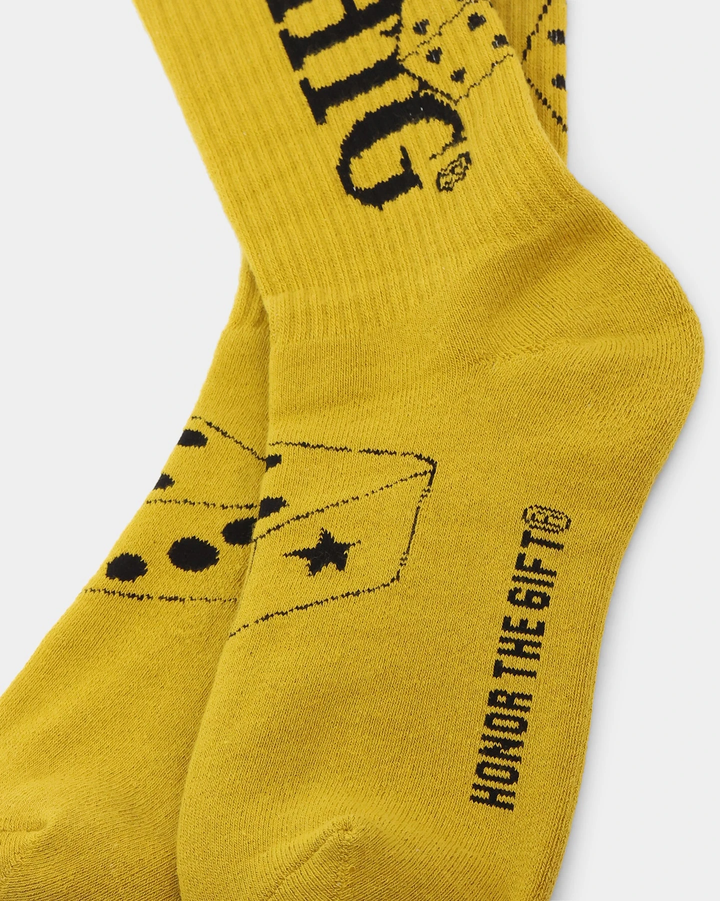 Honor The Gift Women's Lucky 7 Socks Mustard 6 Honor The Gift Women's Lucky 7 Socks Mustard - Image 4