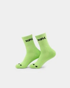 X-Girl Women's Logo Middle Socks 3 Pack Multi-coloured -Fashion Clothing Store 06009255 YM010 default 0060