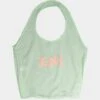 X-Girl Mills Logo Shopper Bag Lime 1 X-Girl Mills Logo Shopper Bag Lime -Fashion Clothing Store 06009256 YL400 default 001