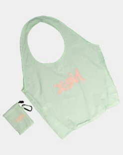 X-Girl Mills Logo Shopper Bag Lime -Fashion Clothing Store 06009256 YL400 default 003
