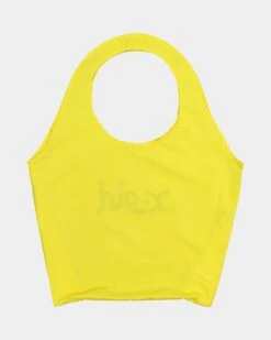 X-Girl Women's Mills Logo Shopper Bag Yellow -Fashion Clothing Store 06009256 YY001 default 0020