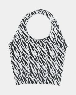 X-Girl Women's Mills Logo Shopper Bag Zebra -Fashion Clothing Store 06009256 YZ001 default 0020
