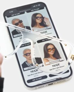 NUQE Enzo Sunglasses Clear/Bluelight -Fashion Clothing Store 06009275 YC871 default 0020