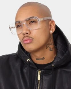 NUQE Enzo Sunglasses Clear/Bluelight -Fashion Clothing Store 06009275 YC871 mens 0015