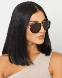 NUQE Quattro Sunglasses Black/Brown