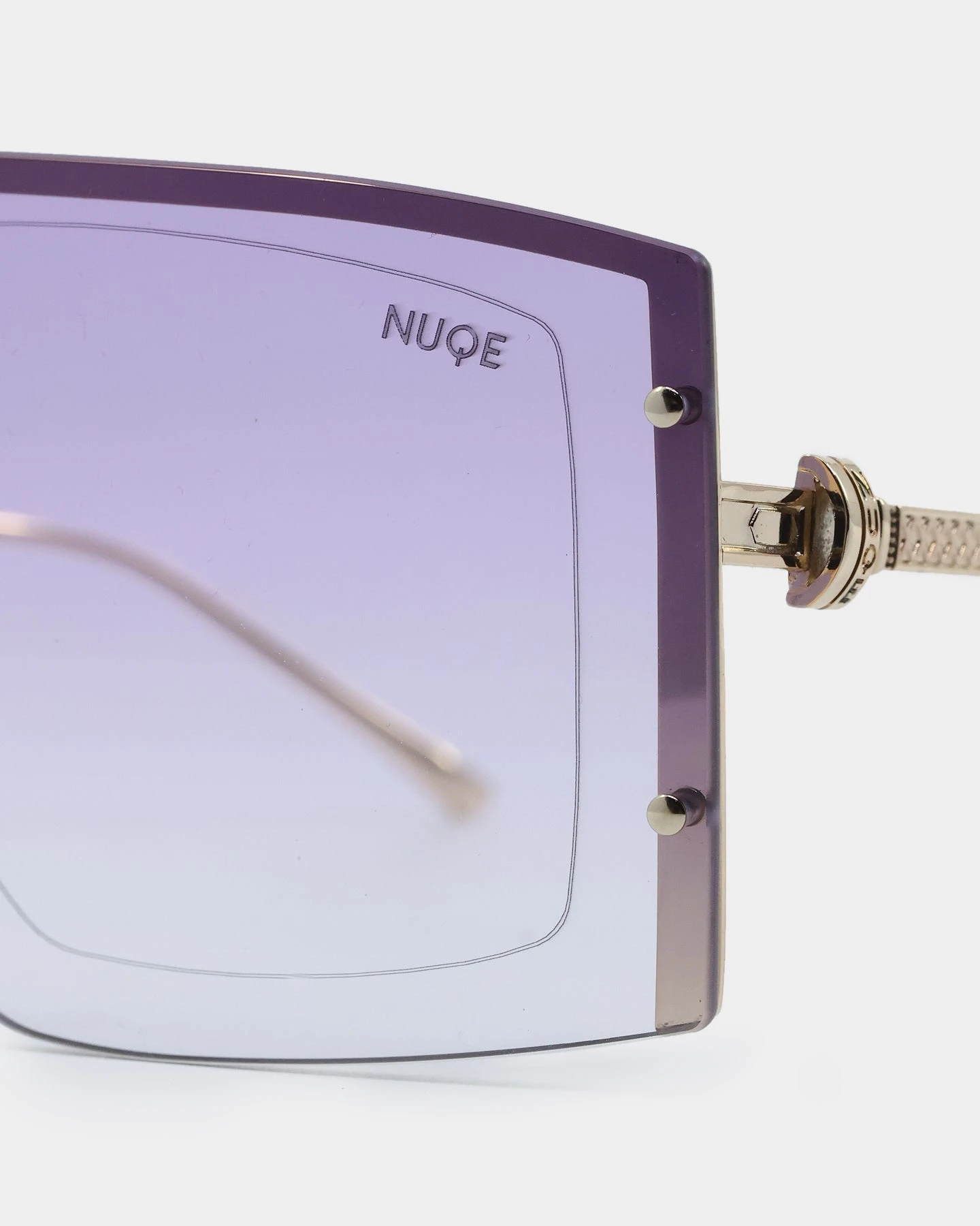 NUQE As IF Sunglasses Gold/Lilac 10 NUQE As IF Sunglasses Gold/Lilac - Image 8