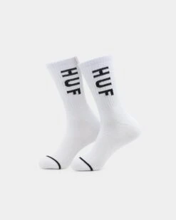 HUF Essential OG Logo Socks White