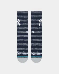 Stance X New York Yankees Twist Crew Socks Navy -Fashion Clothing Store 06009387 YN200 default 0030